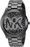Michael Kors Slim Runway Black Dial Black Steel Strap Watch for Women - MK3589 Authentic Buy Shop Now