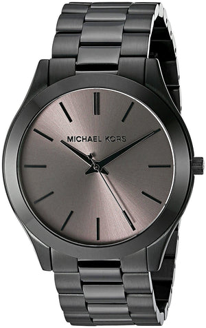 Michael Kors Slim Runway Black Dial Black Steel Strap Watch for Men - MK8507 Authentic Buy Shop Now