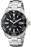 Tag Heuer Aquaracer Black Dial Silver Steel Strap Strap Watch for Men - WAY201A.BA0927 Authentic Buy Shop Now