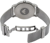 Emporio Armani Luigi Quartz Blue Dial Grey Mesh Bracelet Watch For Men - AR11053 Authentic Buy Shop Now