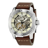 Fossil Modern Machine Automatic Skeleton White Dial Brown Leather Strap Watch for Women - ME3083 Authentic Buy Shop Now