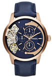 Fossil Townsman Twist Skeleton Blue Dial Blue Leather Strap Watch for Men - ME1138 Authentic Buy Shop Now
