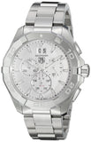 Tag Heuer Aquaracer Caliber 16 Automatic Chronograph White Dial Silver Steel Strap Watch for Men - CAY2111.BA0927 Authentic Buy Shop Now
