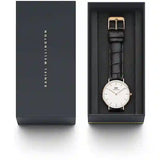Daniel Wellington Classic Reading White Dial Black Leather Strap Watch For Women - DW00100041 Authentic Buy Shop Now