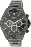 Hugo Boss Ikon Chronograph Black Dial Black Steel Strap Watch for Men - 1512961 Authentic Buy Shop Now