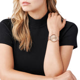 Michael Kors Pyper Quartz Rose Gold Dial Rose Gold Mesh Strap Watch For Women - MK4340 Authentic Buy Shop Now
