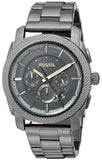 Fossil Machine Chronograph Grey Dial Grey Steel Strap Watch for Men - FS5172 Authentic Buy Shop Now