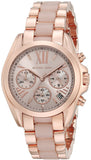 Michael Kors Bradshaw Rose Gold Dial Two Tone Steel Strap Watch for Women - MK6066 Authentic Buy Shop Now