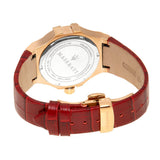 Maserati Potenza Silver Dial Red Leather Strap Watch For Women - R8851108501 Authentic Buy Shop Now