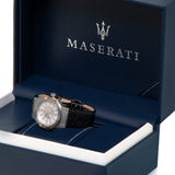 Maserati Potenza Diamonds Silver Dial Blue Leather Strap Watch For Women - R8851108502 Authentic Buy Shop Now