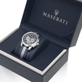 Maserati Royale 44mm Stainless Steel Fiber Strap Watch For Men - R8871637001 Authentic Buy Shop Now