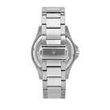 Maserati SFIDA Automatic Black Dial Silver Steel Strap Watch For Men - R8823140002 Authentic Buy Shop Now