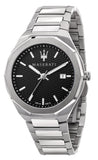 Maserati Stile Analog Black Dial Silver Steel Strap Watch For Men - R8853142003 Authentic Buy Shop Now