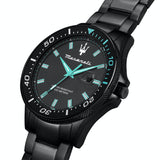 Maserati SFIDA Aqua Edition Analog Black Dial Black Steel Strap Watch For Men - R8853144001 Authentic Buy Shop Now