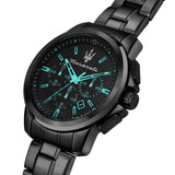 Maserati Successo Aqua Edition Black Dial Stainless Steel Strap Watch For Men - R8873644003 Authentic Buy Shop Now