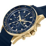 Maserati SFIDA Chronograph Blue Dial Blue Rubber Strap Watch For Men - R8871640004 Authentic Buy Shop Now