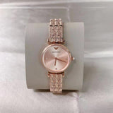 Emporio Armani Gianni T Bar Quartz Rose Gold Dial Rose Gold Steel Strap Watch For Women - AR11342 Authentic Buy Shop Now