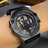 Maserati Potenza Automatic Black Dial Black Leather Strap Watch For Men - R8821108009 Authentic Buy Shop Now