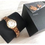 Marc Jacobs Blade White Dial Rose Gold Steel Strap Watch for Women - MBM3076 Authentic Buy Shop Now