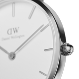 Daniel Wellington Roselyn 3A Petite White Dial Ruby Red NATO Strap Watch For Women - DW00100292 Authentic Buy Shop Now