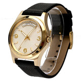 Marc Jacobs Baby Dave Gold Dial Black Leather Strap Watch for Women - MBM1264 Authentic Buy Shop Now
