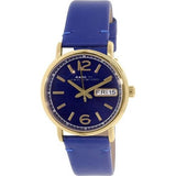 Marc Jacobs Fergus Blue Dial Blue Leather Strap Watch for Women - MBM8650 Authentic Buy Shop Now