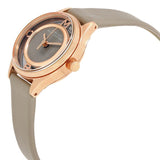 Marc Jacobs Tether Grey Dial Grey Leather Strap Watch for Women - MBM1375 Authentic Buy Shop Now