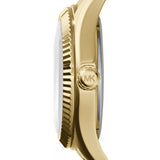 Michael Kors Lexington Quartz Pink Dial Gold Steel Strap Watch For Women - MK3270 Authentic Buy Shop Now