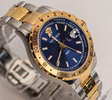 Versace Hellenyium GMT Blue Dial Two Tone Steel Strap Watch for Men - V11060017 Authentic Buy Shop Now