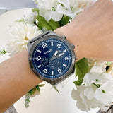 Fossil Brox Multifunction Blue Dial Grey Steel Strap Watch for Men - BQ2798 Authentic Buy Shop Now
