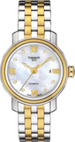 Tissot T Classic Bridgeport Automatic Mother of Pearl Dial Two Tone Steel Strap Watch for Women - T097.410.22.116.00 Authentic Buy Shop Now