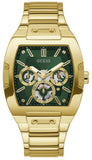 Guess Phoenix Multi Function Green Dial Gold Steel Strap Watch for Men - GW0456G3 Authentic Buy Shop Now