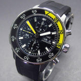 IWC Aquatimer Automatic Chronograph Black Dial Black Rubber Strap Watch for Men - IW376709 Authentic Buy Shop Now