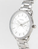 Fossil Tailor White Dial Silver Steel Strap Watch for Women - ES4262 Authentic Buy Shop Now