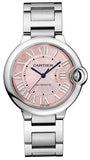 Cartier Ballon Bleu De Cartier Pink Dial Silver Steel Strap Watch for Women - W6920041 Authentic Buy Shop Now