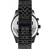 Michael Kors Lexington Chronograph Black Dial Black Steel Strap Watch for Men - MK8603 Authentic Buy Shop Now