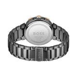 Hugo Boss One Chronograph Red Dial Grey Steel Strap Watch For Men - 1514000 Authentic Buy Shop Now