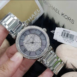 Michael Kors Caitlin Crystal Dial Silver Steel Strap Watch for Women - MK3331 Authentic Buy Shop Now