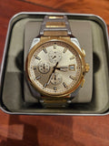 Fossil Everett Chronograph Gold Dial Two Tone Steel Strap Watch for Men - FS5796 Authentic Buy Shop Now
