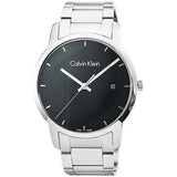 Calvin Klein City Chronograph Black Dial Silver Steel Strap Watch for Men - K2G2G14Y Authentic Buy Shop Now