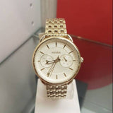 Fossil Tailor Gold Dial Gold Steel Strap Watch for Women - ES3714 Authentic Buy Shop Now