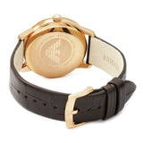 Emporio Armani Classic Quartz Brown Dial Brown Leather Strap Watch For Men - AR1613 Authentic Buy Shop Now