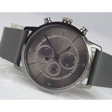 Hugo Boss Architectural Grey Dial Grey Leather Strap Watch for Men - 1513570 Authentic Buy Shop Now