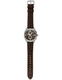 Emporio Armani Claudio Chronograph Brown Dial Brown Leather Strap Watch For Men - AR11482 Authentic Buy Shop Now