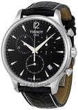 Tissot T Classic Tradition Chronograph Black Dial Black Leather Strap Watch For Men - T063.617.16.057.00 Authentic Buy Shop Now
