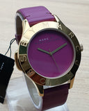 Marc Jacobs Purple Dial Purple Leather Strap Watch for Women - MBM1209 Authentic Buy Shop Now