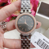 Michael Kors Darci Quartz Grey Dial Grey Steel Strap Watch For Women - MK3432 Authentic Buy Shop Now