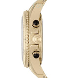 Marc Jacobs Rock Chronograph Black Dial Gold Steel Strap Watch for Women - MBM3253 Authentic Buy Shop Now