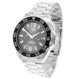 Tag Heuer Formula 1 Calibre 5 Chronograph Anthracite Dial Silver Steel Strap Watch for Men - WAZ2011.BA0842 Authentic Buy Shop Now
