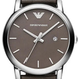 Emporio Armani Classic Quartz Brown Dial Brown Leather Strap Watch For Men - AR1729 Authentic Buy Shop Now